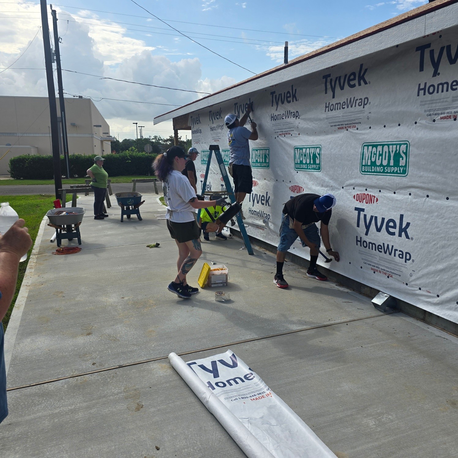 It was a great day serving with the Friends from Blue Tide at Baytown Habitat for Humanity! We were finally able to get started on this home after several weather delays.
Our volunteer team made great progress installing the house wrap, helping prepare the home for the next phase of construction. We also tackled some much-needed yard work around the property to keep the site safe and ready for continued work.
A huge thank you to everyone from Friends from Blue Tide who gave their time and energy to help a local family move one step closer to homeownership. We truly appreciate your willingness to serve our community!
#BaytownHabitatForHumanity #FriendsFromBlueTide #Community #Volunteer #BuildingHope #BuildingHomes #BaytownTexas