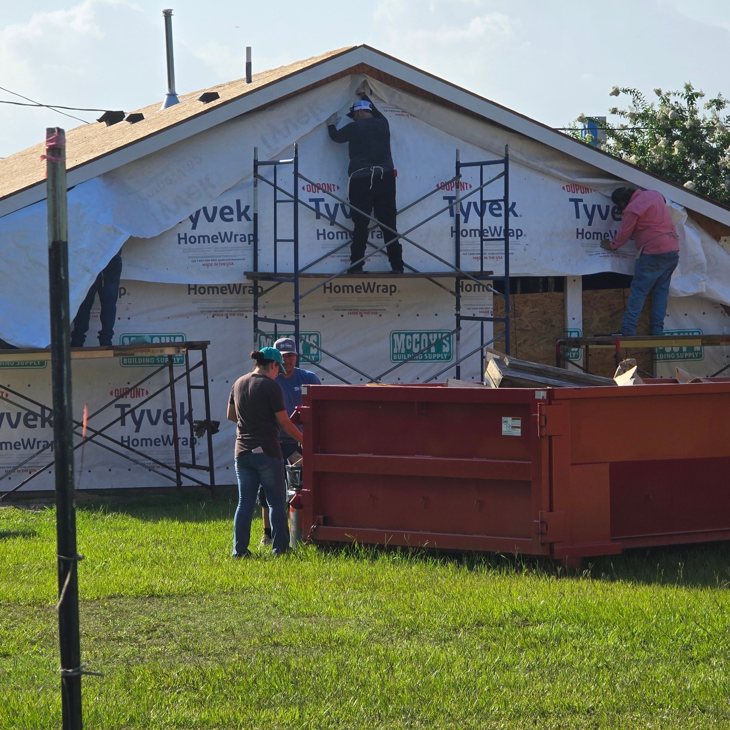 Another great Saturday at Baytown Habitat for Humanity!
This weekend, we had the privilege of working alongside the amazing coworkers of our future homeowner, Elodia, from the Home Depot Distribution Center in Baytown, Texas. Their team came out ready to serve, and together we accomplished a tremendous amount.
We completed the installation of the house wrap, bringing Elodia's future home another step closer to completion. In addition, volunteers helped with lawn care, cleanup, organizing supplies, and several other projects around our Habitat properties.
A heartfelt thank you to the Home Depot team for investing your time, energy, and servant hearts into this project. Your willingness to give back is making a real difference, and because of volunteers like you, another family is one step closer to achieving the dream of homeownership.
Thank you to everyone who came out and served. We couldn't do it without you!
#BaytownHabitatForHumanity #HomeDepot #Teamwork #Volunteer #BuildingHope #BuildingHomes #Community #BaytownTexas