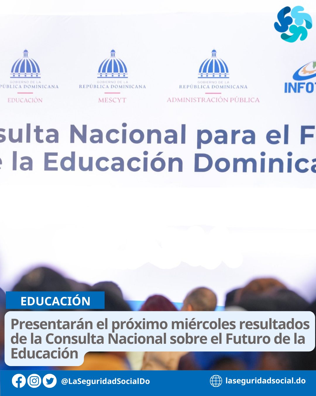 El presidente Luis Abinader encabezará este miércoles la presentación de los resultados de la Consulta Nacional sobre el Futuro de la Educación Dominicana.
El informe reunirá las propuestas recogidas en foros regionales, sectoriales e institucionales y servirá de base para elaborar un anteproyecto de ley destinado a transformar el sistema educativo.
La presentación cerrará la etapa de consulta, pero las recomendaciones todavía deberán pasar por un proceso técnico y legislativo antes de convertirse en cambios definitivos.
Leer más en https://laseguridadsocial.do/presentaran-el-proximo-miercoles-resultados-de-la-consulta-nacional-sobre-el-futuro-de-la-educacion/
#LaSeguridadSocialDo @LaSeguridadSocial.Do @EducacionRD @InfotepRD #EducacionRD #ConsultaNacional #ReformaEducativa #LuisAbinader #NuevaLeyDeEducacion #RepublicaDominicana El presidente Luis Abinader encabezará este miércoles la presentación de los resultados de la Consulta Nacional sobre el Futuro de la Educación Dominicana.
El informe reunirá las propuestas recogidas en foros regionales, sectoriales e institucionales y servirá de base para elaborar un anteproyecto de ley destinado a transformar el sistema educativo.
La presentación cerrará la etapa de consulta, pero las recomendaciones todavía deberán pasar por un proceso técnico y legislativo antes de convertirse en cambios definitivos.
Leer más en https://laseguridadsocial.do/presentaran-el-proximo-miercoles-resultados-de-la-consulta-nacional-sobre-el-futuro-de-la-educacion/
#LaSeguridadSocialDo @LaSeguridadSocial.Do @EducacionRD @InfotepRD #EducacionRD #ConsultaNacional #ReformaEducativa #LuisAbinader #NuevaLeyDeEducacion #RepublicaDominicana