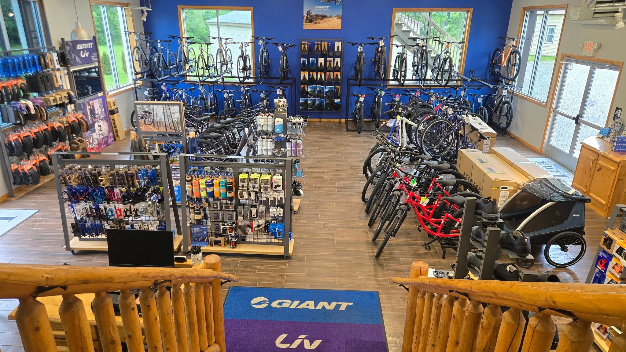 Nothing like having a top-tier bike shop right on our route! Link Cyclery (and Earl's before then) has been helping unPAved out since we first brought up the idea of having a gravel event to them back in 2015. On event weekend you can ride over on the Buffalo Valley Rail Trail to get any last minute items or upgrades, or stop in anytime you're in the region for a ride.
Link Cyclery also has E-Bikes on sale thru Labor Day, is now stocking Woom children's bikes, and has bicycle rentals appropriate for the rail trail.