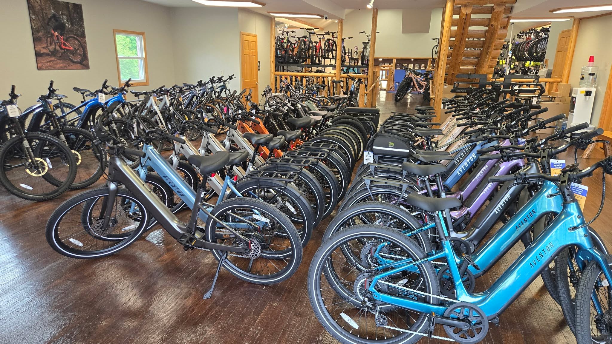 Nothing like having a top-tier bike shop right on our route! Link Cyclery (and Earl's before then) has been helping unPAved out since we first brought up the idea of having a gravel event to them back in 2015. On event weekend you can ride over on the Buffalo Valley Rail Trail to get any last minute items or upgrades, or stop in anytime you're in the region for a ride.
Link Cyclery also has E-Bikes on sale thru Labor Day, is now stocking Woom children's bikes, and has bicycle rentals appropriate for the rail trail.