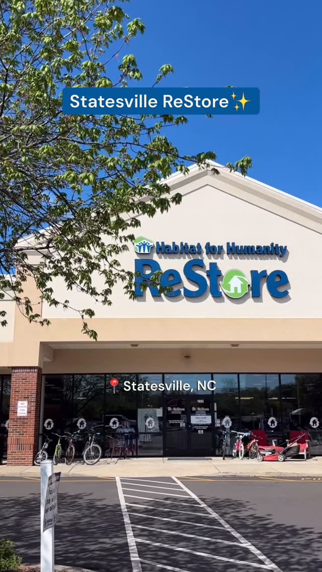 Treasure hunting just got better in Statesville 👀 Shop secondhand, save big, and support affordable housing in our community with every purchase 🏡✨
📍1885 E Broad St, Statesville, NC 28625
#statesvillenc #statesville #thriftstorefind #habitatrestore #secondhandhome