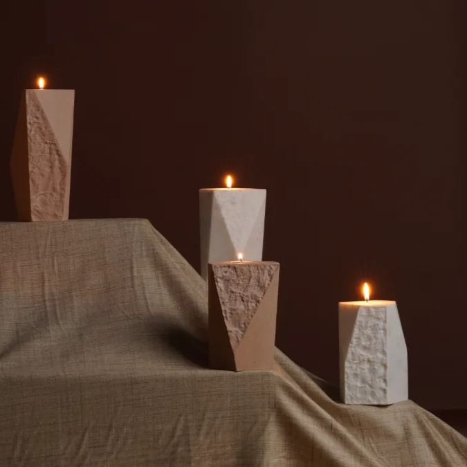 🔷 Carved by the Earth. Lit by Intention.The Linea Candle Stand by @borrowedearthcollaborative is a sculptural study in contrasts—merging fractured textures with sharply hewn geometry.Each piece balances the ancient tactility of stone with the elegance of human design, evoking harmony between the natural and the intentional.✨ Available in four earthy colors:🤍 Taj White🪨 Travertine🏜 Beige Sandstone🌫 Grey Fantasy📏 Sizes: Small, Medium, Large💵 Price: $175.00 – $275.00📦 SKU: WM-CNSD-LIN- -TB-BEO♻️ Sustainably crafted from reclaimed stone, no two are ever the same—each one shaped by time, texture, and light.Whether you use it to anchor a dining table, adorn a shelf, or accompany meditation rituals, Linea brings presence and purpose.Browse the collection or DM us to reserve your favorite color and size. Stone has never looked this soft.#BorrowedEarth #LineaCandle #StoneDesign #ModernRituals #TravertineDecor #GreyFantasy #TajWhite #MinimalSculpture #CandleLovers #PrecisionStone