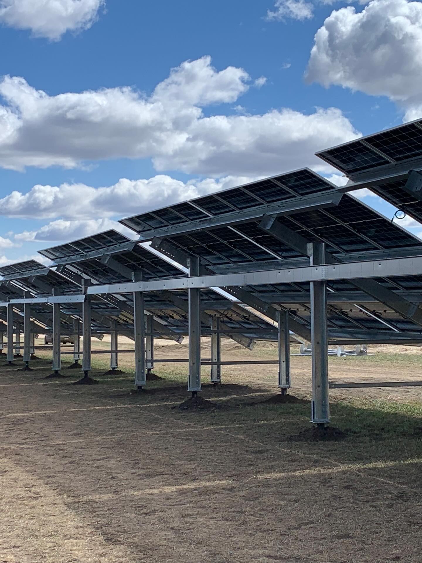 Nothing but a cold memory! 500 piles for a large solar array in central AB. Nothing like the wind blowing and not a tree in site in the dead of winter. #solar #screwpiles #screwpilefoundation #solarfoundation #helicalpiles
