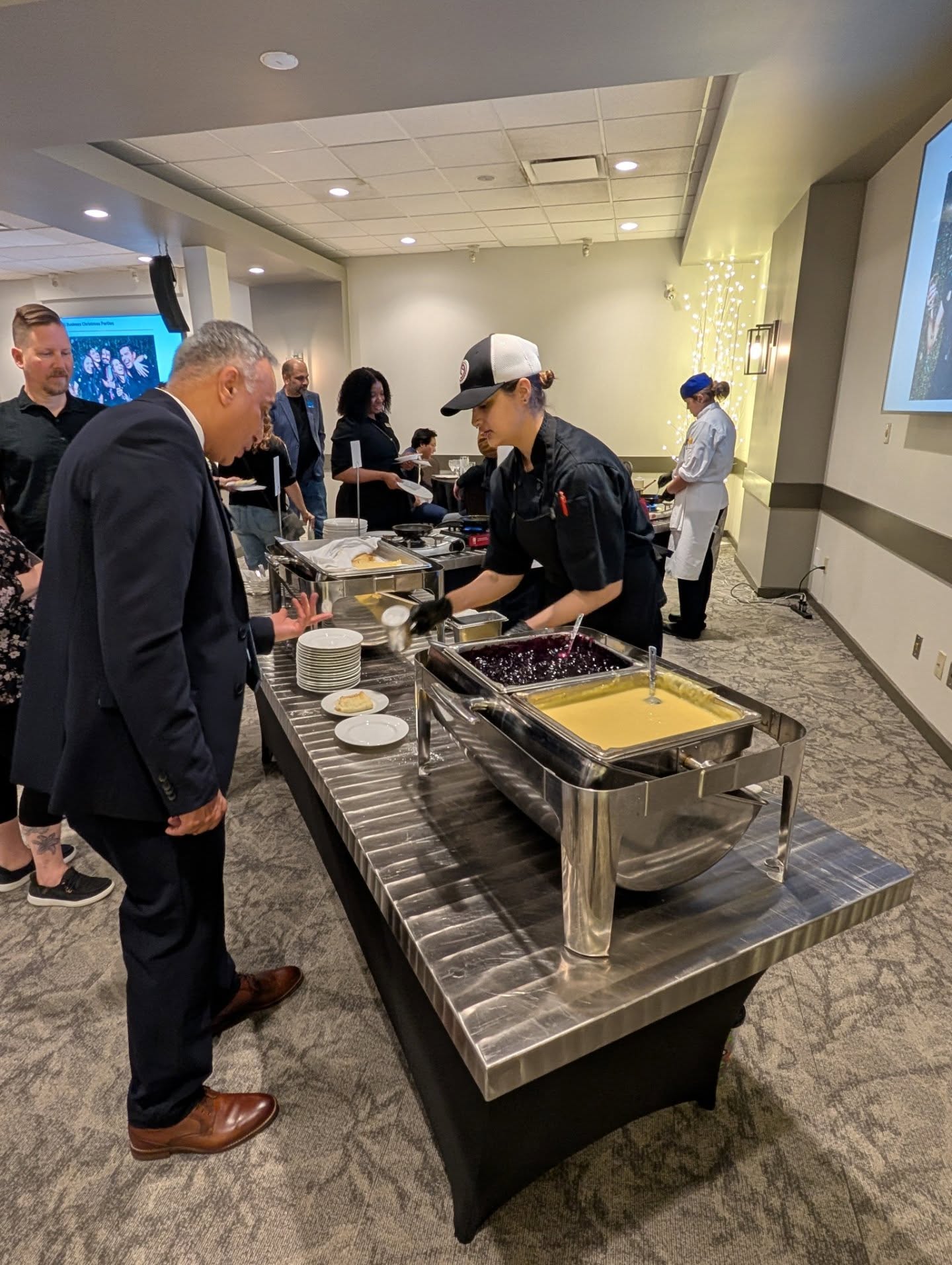 Another Wonderful way to start the morning and end the week, Coffee with the @edmontonchamber ! ☕
Today's event was hosted by @sawmillyegsouth - such a beautiful and incredibly large venue with rooms to suit everyone's needs from small to large groups. Thank you for the delicious breakfast foods 😋🥐 And Congratulations on 50 years of business 🎉
We also got to learn about @alzheimerabnwt and their upcoming event Walk for Alzheimer's. This walk helps to support so many people and families navigating and living with dementia and Alzheimer's disease 💙
It was a great morning networking with some of Edmonton's finest businesses ! We look forward to the next one ✨
#coffeewiththechamber #chamberofcommerce #yeg #networking #edmontonsmallbusiness