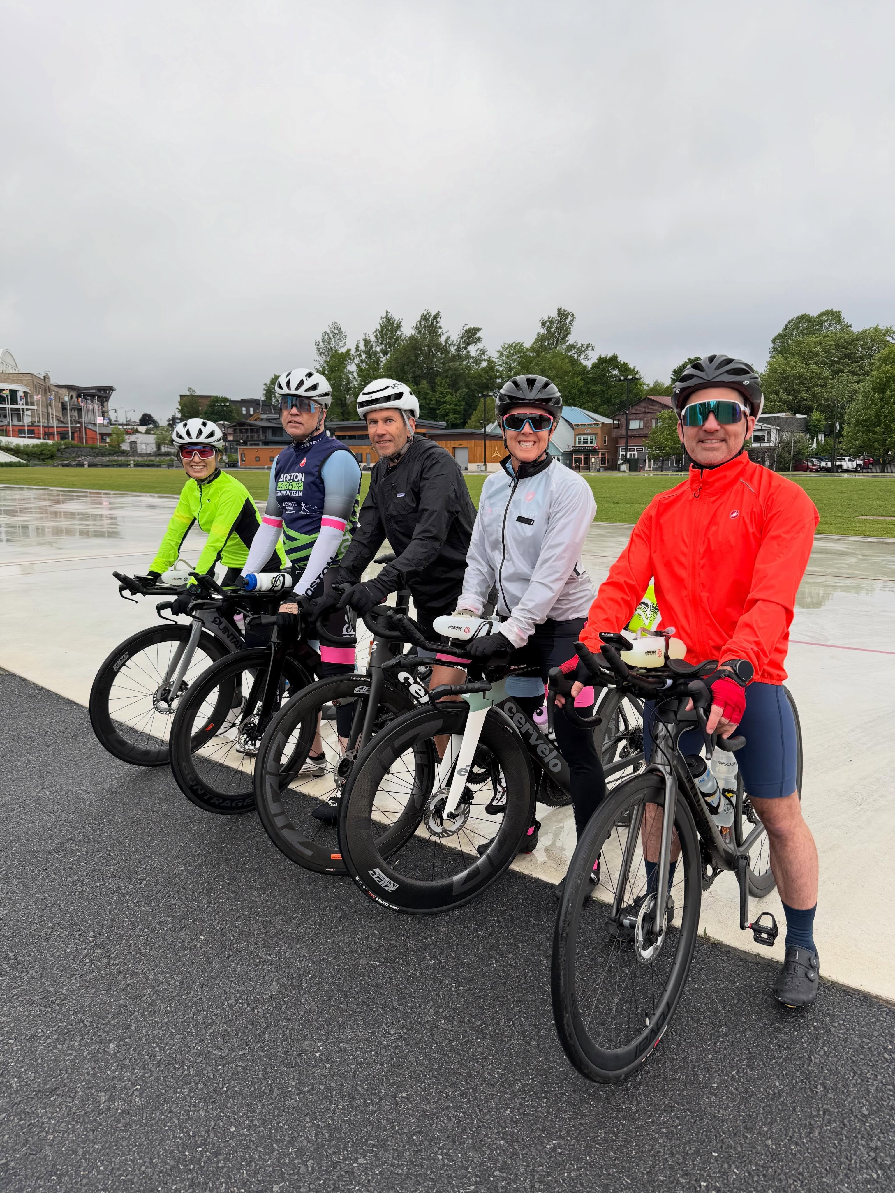 Would it even be Lake Placid Training Camp without some cool temps and rain?!! Anything can happen on race day and this team will be ready!! #unstoppable #itssunnysomewhere #keepmovingforward #imlp2026