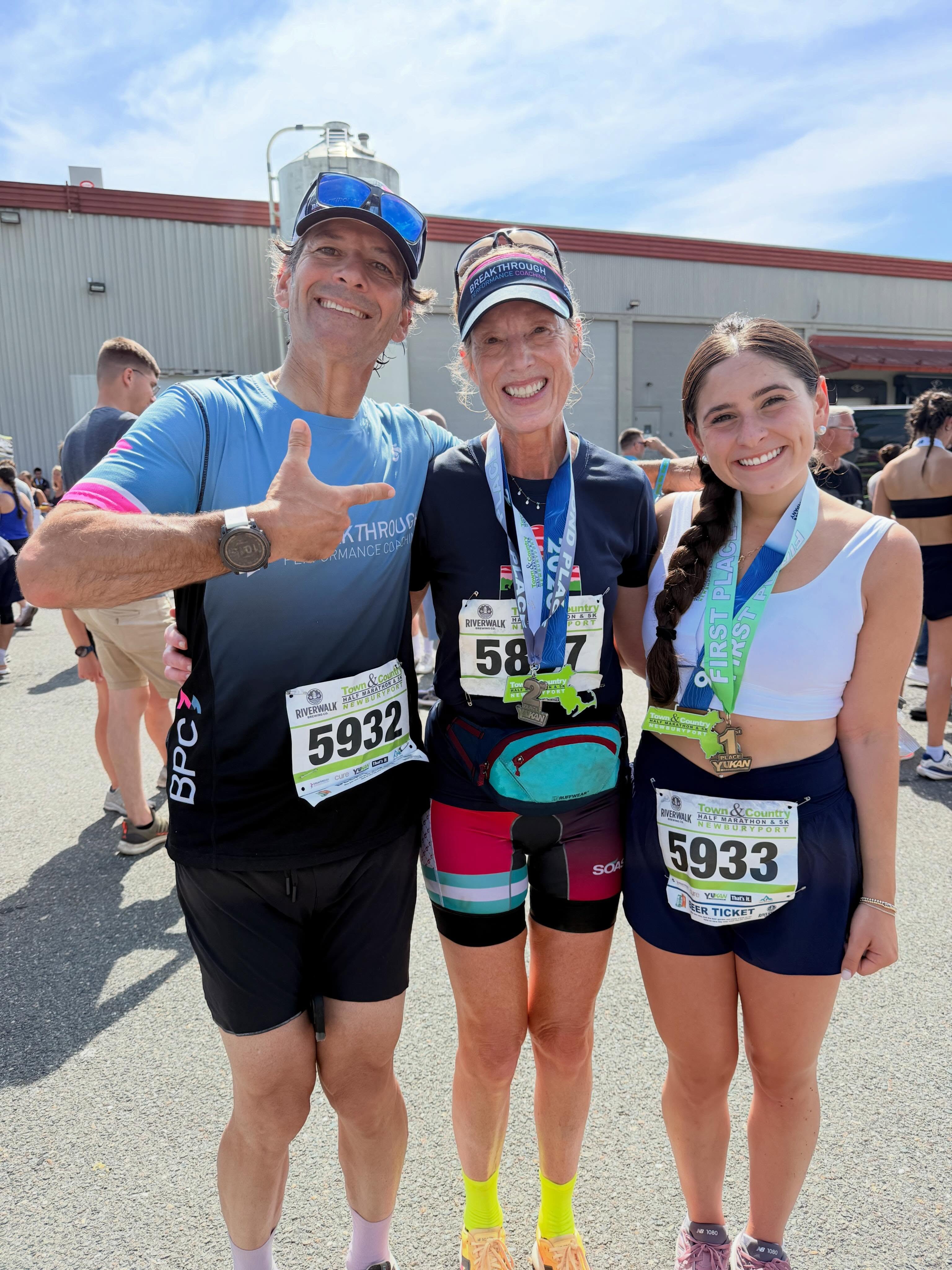Sunday morning half marathon earned BPC some PRs and podiums!! 1st AG for Elia and 2nd AG for Sue!! Let’s hear it for the ladies!! #unstoppable #keepmovingforward #prandpodium #savetheneurons