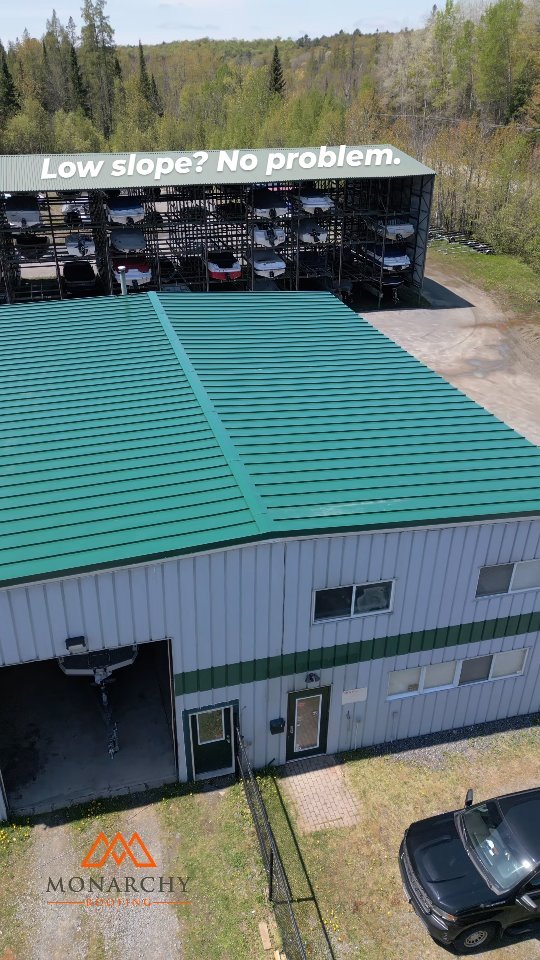 Low slope? No problem.
We recently completed the installation of a double lock standing seam metal roofing system at a Muskoka marina. Designed specifically for low-slope applications, the double lock profile delivers exceptional weather resistance, watertight performance, and long-term durability in demanding waterfront environments.
As part of the assembly, we installed 1" rigid insulation to improve thermal performance, followed by 18 GA galvanized steel Z-bars to create a solid structural attachment system for the standing seam panels. This assembly provides excellent strength, ventilation, and long-term performance while maintaining a clean architectural appearance.
From precision panel fabrication to expert installation, every detail was completed to ensure a roofing system built to withstand the harsh Canadian climate and demanding waterfront conditions.
A standing seam roof isn't just about appearance—it's an investment in performance, energy efficiency, and decades of reliable protection.
📍 Project: Muskoka Marina
🔩 Double Lock Standing Seam Metal Roofing System
🧱 1" Rigid Insulation + 18 GA Steel Z-Bar Substructure
🏗️ Installed by Monarchy Roofing Inc
#StandingSeam #MetalRoofing #roofing @cascadiametals