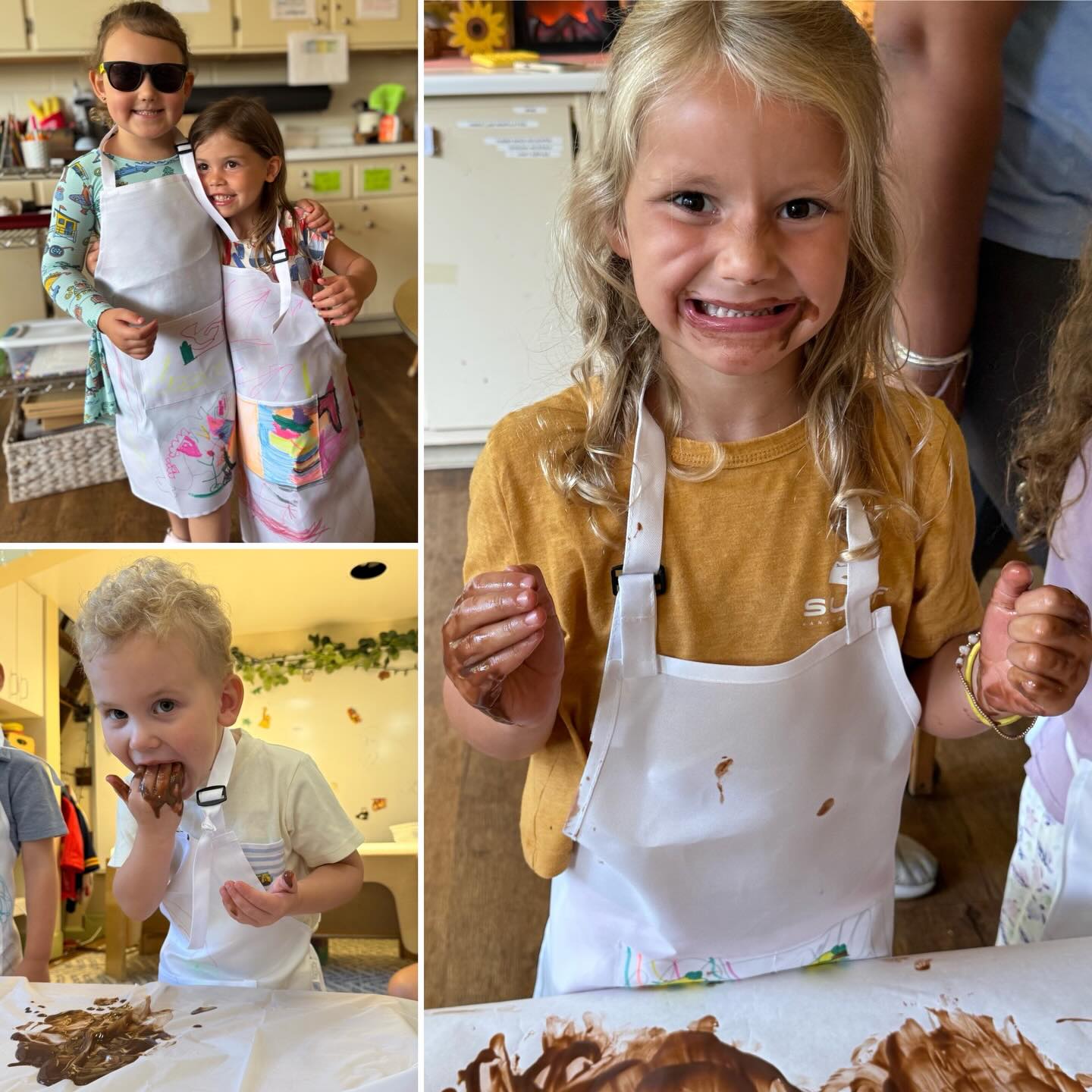 Summer Camp Week 4: Cooking 👩🍳! Our little chefs have enjoyed designing aprons and chefs hats, a popcorn party, and the children’s favorite - pudding sensory play! 🍿 What will they whip up next?