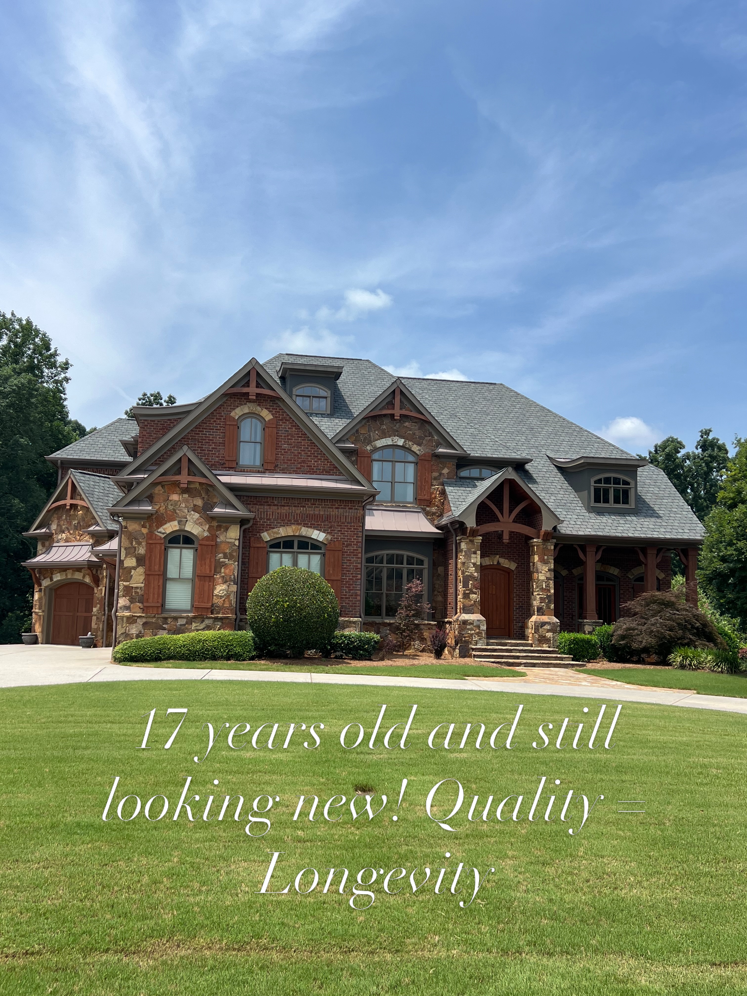 We built this home 17 years ago and I get to walk my dog past it every day! I remember creating all these details like it was yesterday! Housing trends the last several years has been whites and grays and clean lines. I am staring to see a desire to start bringing back bold colors, texture and details. I hope it succeeds.
Funny story - my wife Amber reminds me whenever we walk by the home that when she went into labor with Olivia at 12:30 in the am. I made a stop to open the gate and house up so the guys could work that morning while we were at the hospital. It wasn’t too far out of the way 🫣😳😳. I thought it was dedication, Amber not so much.. In hindsight…. 🤣🤣🤣. Love her so much for keeping me around! Construction life is something…