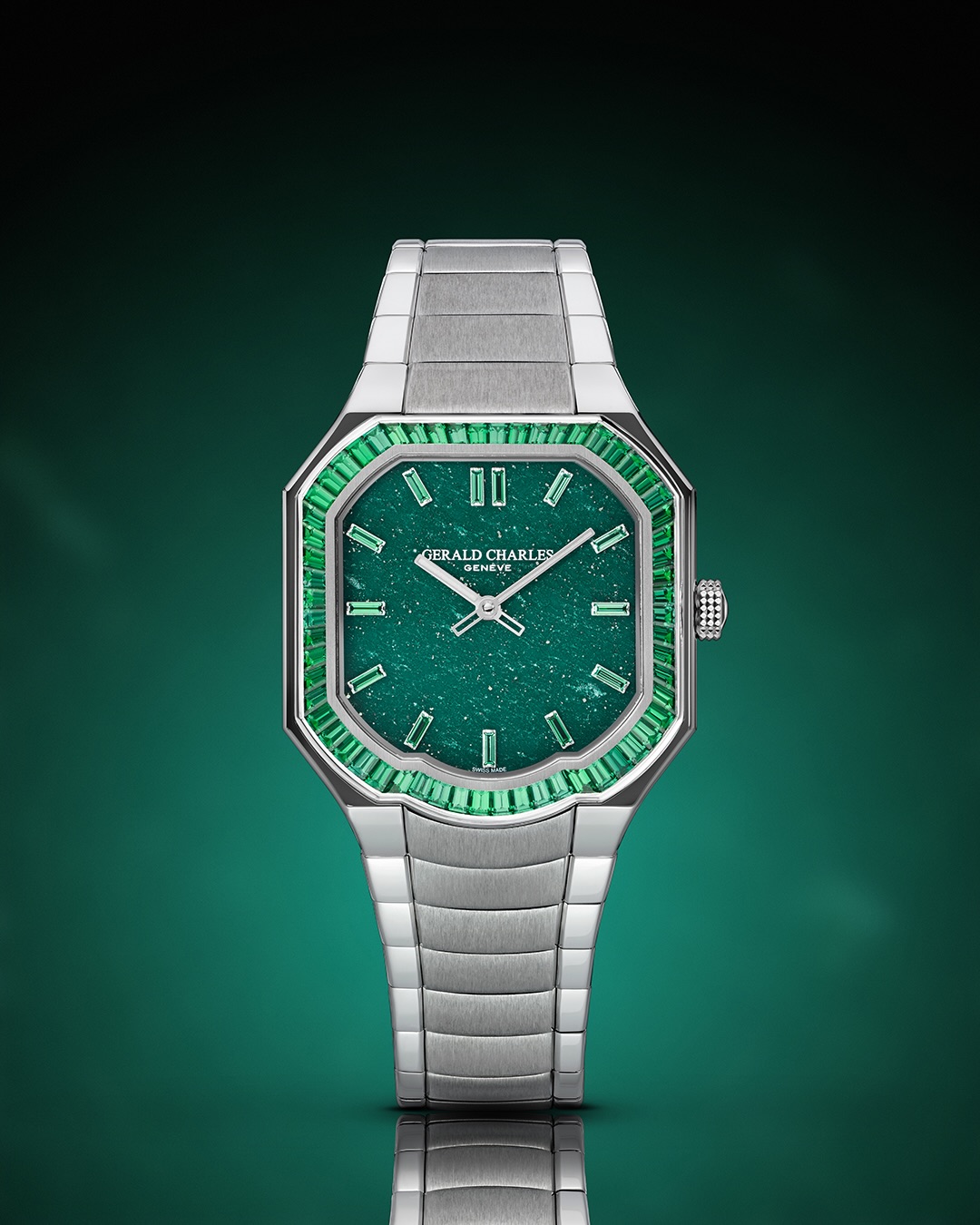 @geraldcharles_official lanza el Masterlink Gem Set Stone Dial, una colección limitada con minerales. Aventurina de Brasil, Spectrolite de Finlandia e Iron Eye de Sudáfrica dan vida a carátulas irrepetibles, enmarcadas por un bisel de oro blanco engastado con zafiros o tsavoritas. Cada esfera requiere más de 24 horas de trabajo. Solo 30 relojes serán producidos en todo el mundo.
#TiempoDeRelojes #GeraldCharles #Masterlink