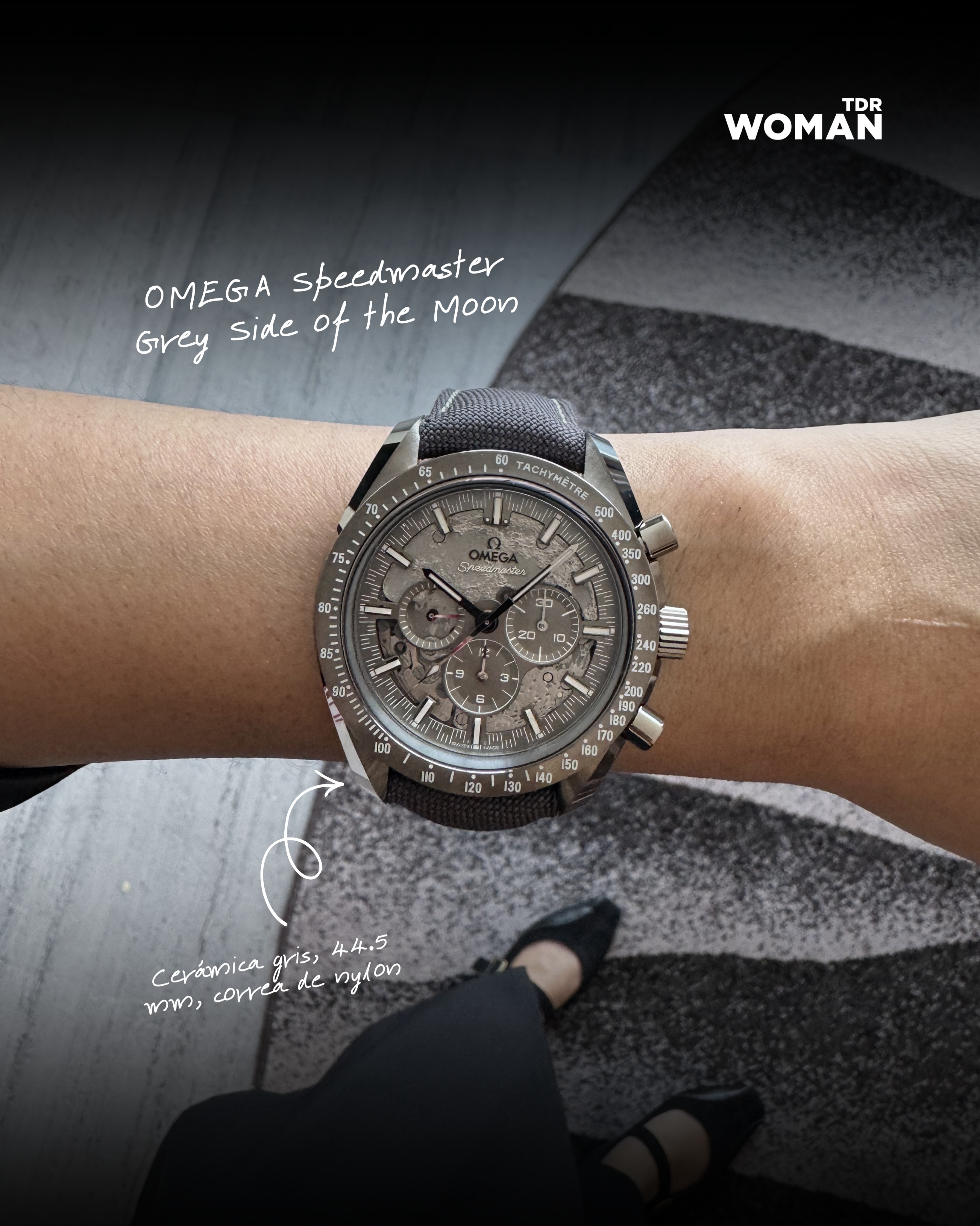 #WatchOfTheDay | Today marks 57 years since the launch of #Apollo11, @nasa’s fifth crewed Apollo mission and the one that achieved the first Moon landing. To celebrate, there’s no better watch than an @omega Speedmaster — and we love this Grey Side of the Moon for its modern look.
A little big for feminine wrists? Maybe. But its history, details and lightness make it surprisingly easy to wear! 🌖✨
——-
#RelojDelDía | Hoy se cumplen 57 años del lanzamiento de la misión espacial Apolo 11; quinto vuelo tripulado del programa Apolo de la NASA que logró el primer alunizaje. Para conmemorarlo, no hay mejor reloj que un #OMEGA #Speedmaster y este Grey Side of the Moon nos encanta por su look moderno.
¿Un poco grande para las muñecas femeninas? Quizá. Pero su historia, detalles y ligereza, hacen que se pueda llevar sin problema 🙌