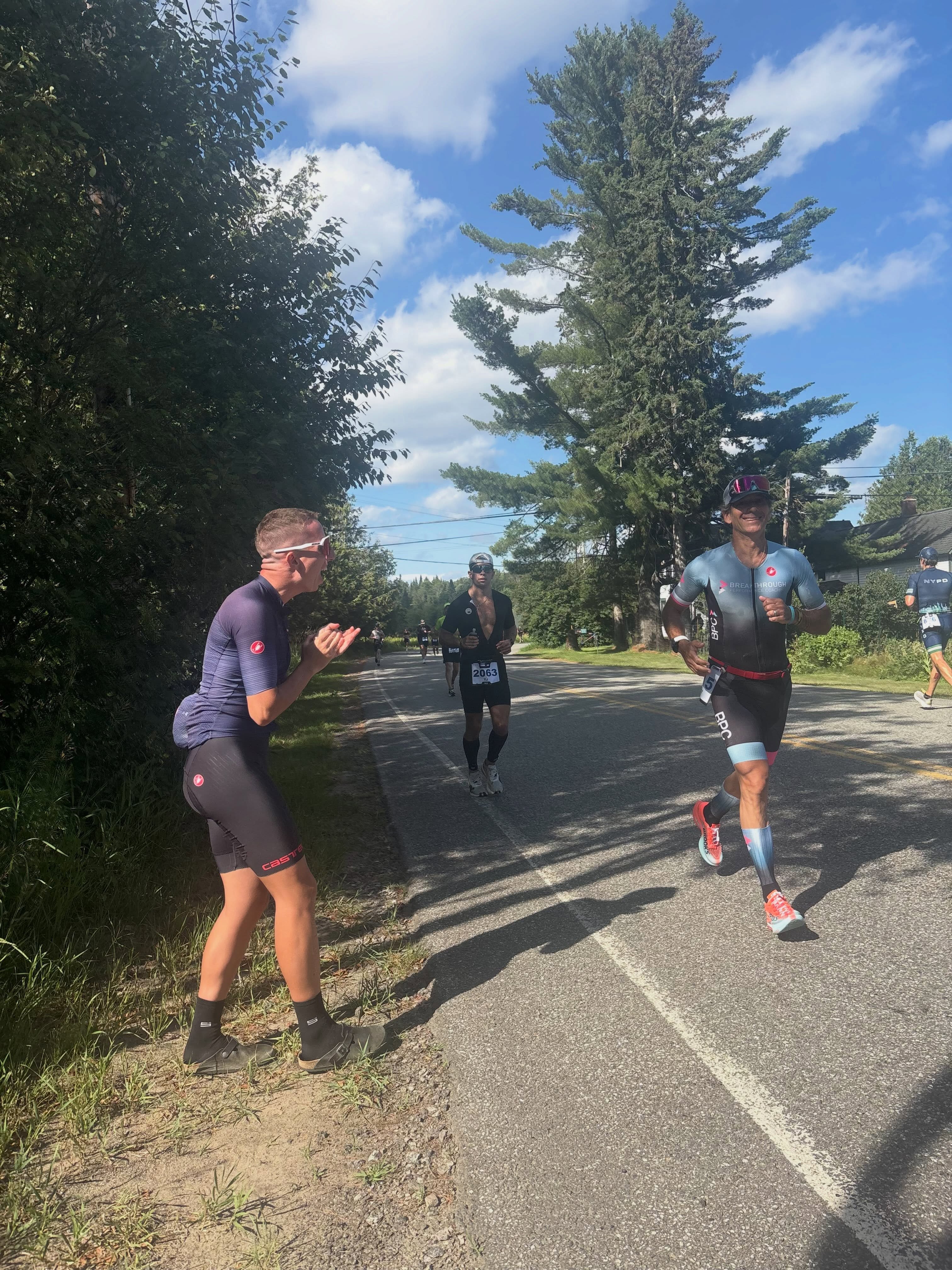 BPC had themselves a day!! So grateful to our athletes for allowing us on this Ironman journey with them and tolerating our sometime over the top enthusiasm for their achievements!! Lake Placid Ironman did not disappoint! #unstoppable #keepmovingforward